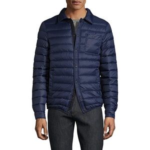 Slate & Stone Dark Blue Puffer Coat Down Filled